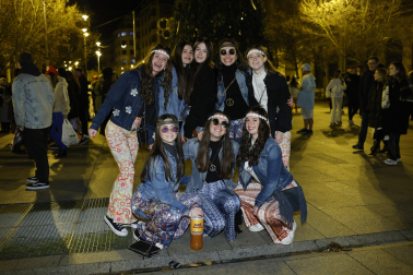 Foto de los disfraces de la Nochevieja 2023 en Pamplona./