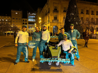 Foto de los disfraces de la Nochevieja 2023 en Pamplona./