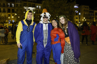 Foto de los disfraces de la Nochevieja 2023 en Pamplona./