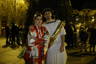 Foto de los disfraces de la Nochevieja 2023 en Pamplona./