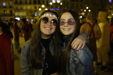 Foto de los disfraces de la Nochevieja 2023 en Pamplona./