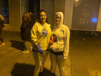 Foto de los disfraces de la Nochevieja 2023 en Pamplona./