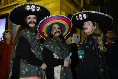 Foto de los disfraces de la Nochevieja 2023 en Pamplona./