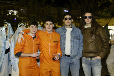 Foto de los disfraces de la Nochevieja 2023 en Pamplona./