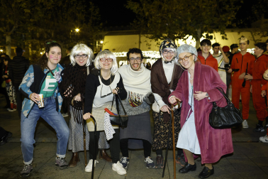 Foto de los disfraces de la Nochevieja 2023 en Pamplona./