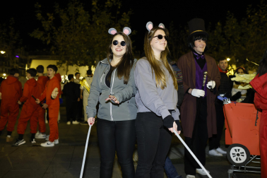 Foto de los disfraces de la Nochevieja 2023 en Pamplona./