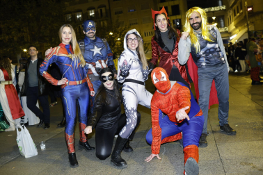 Foto de los disfraces de la Nochevieja 2023 en Pamplona./