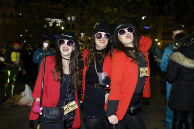 Foto de los disfraces de la Nochevieja 2023 en Pamplona./