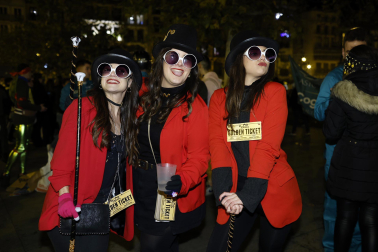 Foto de los disfraces de la Nochevieja 2023 en Pamplona./