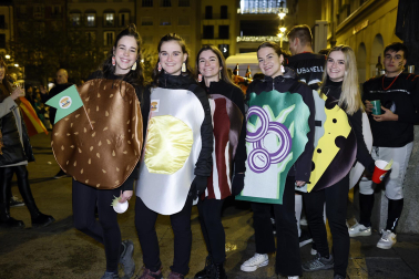 Foto de los disfraces de la Nochevieja 2023 en Pamplona./