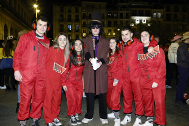 Foto de los disfraces de la Nochevieja 2023 en Pamplona./