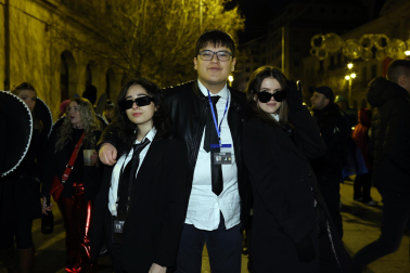 Foto de los disfraces de la Nochevieja 2023 en Pamplona./