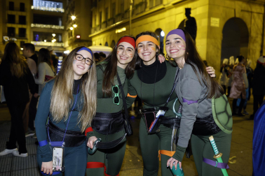 Foto de los disfraces de la Nochevieja 2023 en Pamplona./