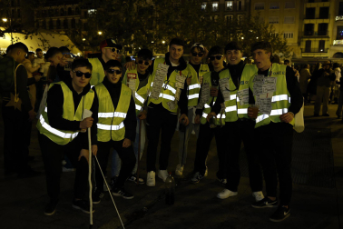 Foto de los disfraces de la Nochevieja 2023 en Pamplona./