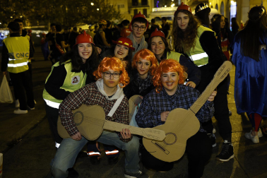 Foto de los disfraces de la Nochevieja 2023 en Pamplona./