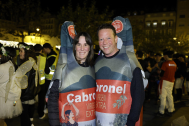 Foto de los disfraces de la Nochevieja 2023 en Pamplona./