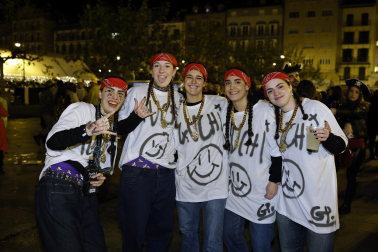 Foto de los disfraces de la Nochevieja 2023 en Pamplona./