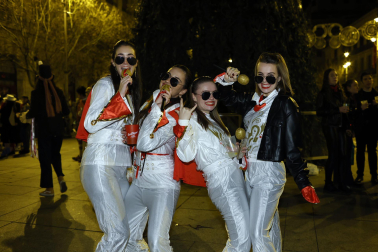 Foto de los disfraces de la Nochevieja 2023 en Pamplona./