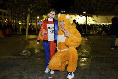 Foto de los disfraces de la Nochevieja 2023 en Pamplona./