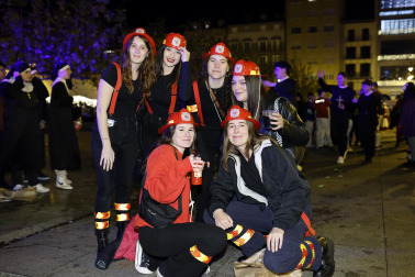 Foto de los disfraces de la Nochevieja 2023 en Pamplona./