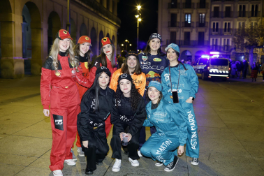 Foto de los disfraces de la Nochevieja 2023 en Pamplona./