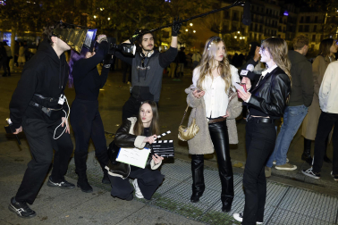 Foto de los disfraces de la Nochevieja 2023 en Pamplona./
