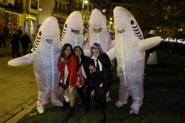 Foto de los disfraces de la Nochevieja 2023 en Pamplona./