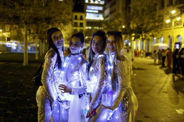 Foto de los disfraces de la Nochevieja 2023 en Pamplona./