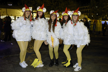 Foto de los disfraces de la Nochevieja 2023 en Pamplona./