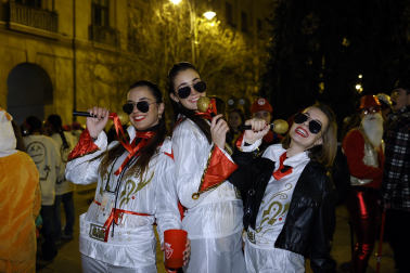 Foto de los disfraces de la Nochevieja 2023 en Pamplona./