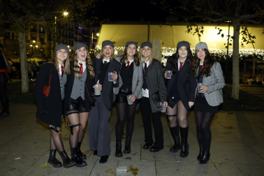 Foto de los disfraces de la Nochevieja 2023 en Pamplona./