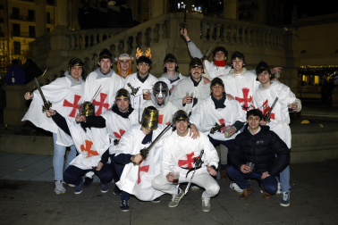 Foto de los disfraces de la Nochevieja 2023 en Pamplona./