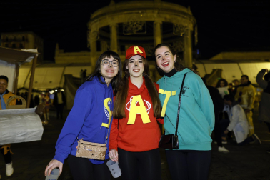 Foto de los disfraces de la Nochevieja 2023 en Pamplona./