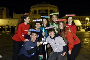 Foto de los disfraces de la Nochevieja 2023 en Pamplona./