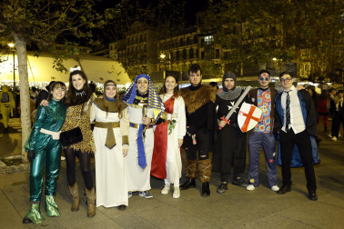 Foto de los disfraces de la Nochevieja 2023 en Pamplona./