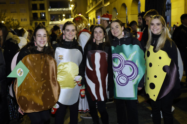Foto de los disfraces de la Nochevieja 2023 en Pamplona./