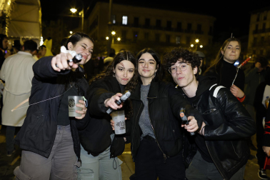Foto de los disfraces de la Nochevieja 2023 en Pamplona./