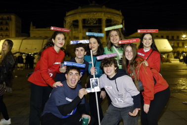 Foto de los disfraces de la Nochevieja 2023 en Pamplona./