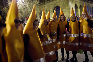 Foto de los disfraces de la Nochevieja 2023 en Pamplona./
