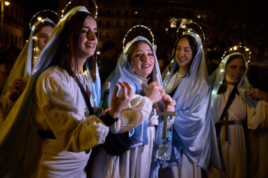 Foto de los disfraces de la Nochevieja 2023 en Pamplona./