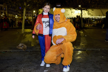 Foto de los disfraces de la Nochevieja 2023 en Pamplona./