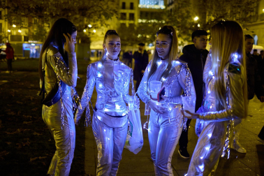 Foto de los disfraces de la Nochevieja 2023 en Pamplona./