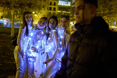 Foto de los disfraces de la Nochevieja 2023 en Pamplona./