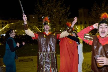 Foto de los disfraces de la Nochevieja 2023 en Pamplona./