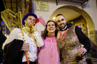 Foto de los disfraces de la Nochevieja 2023 en Pamplona./