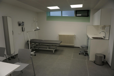 Una de las consultas del Servicio Normal de Urgencias de Tudela.