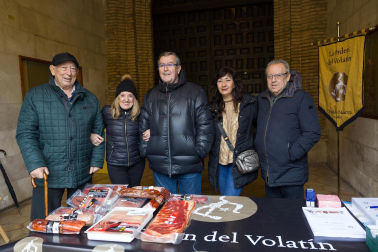 Celebración de la festividad de San Antón en Tudela.