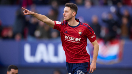 Rául García de Haro celebra su gol ante el Getafe