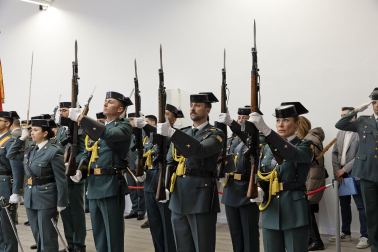 Fotos de la jura de José Miguel Barbero como nuevo responsable de la Comandancia de la Guardia Civil en Navarra.
