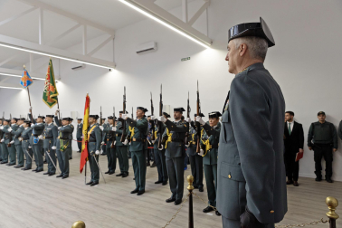 Fotos de la jura de José Miguel Barbero como nuevo responsable de la Comandancia de la Guardia Civil en Navarra.